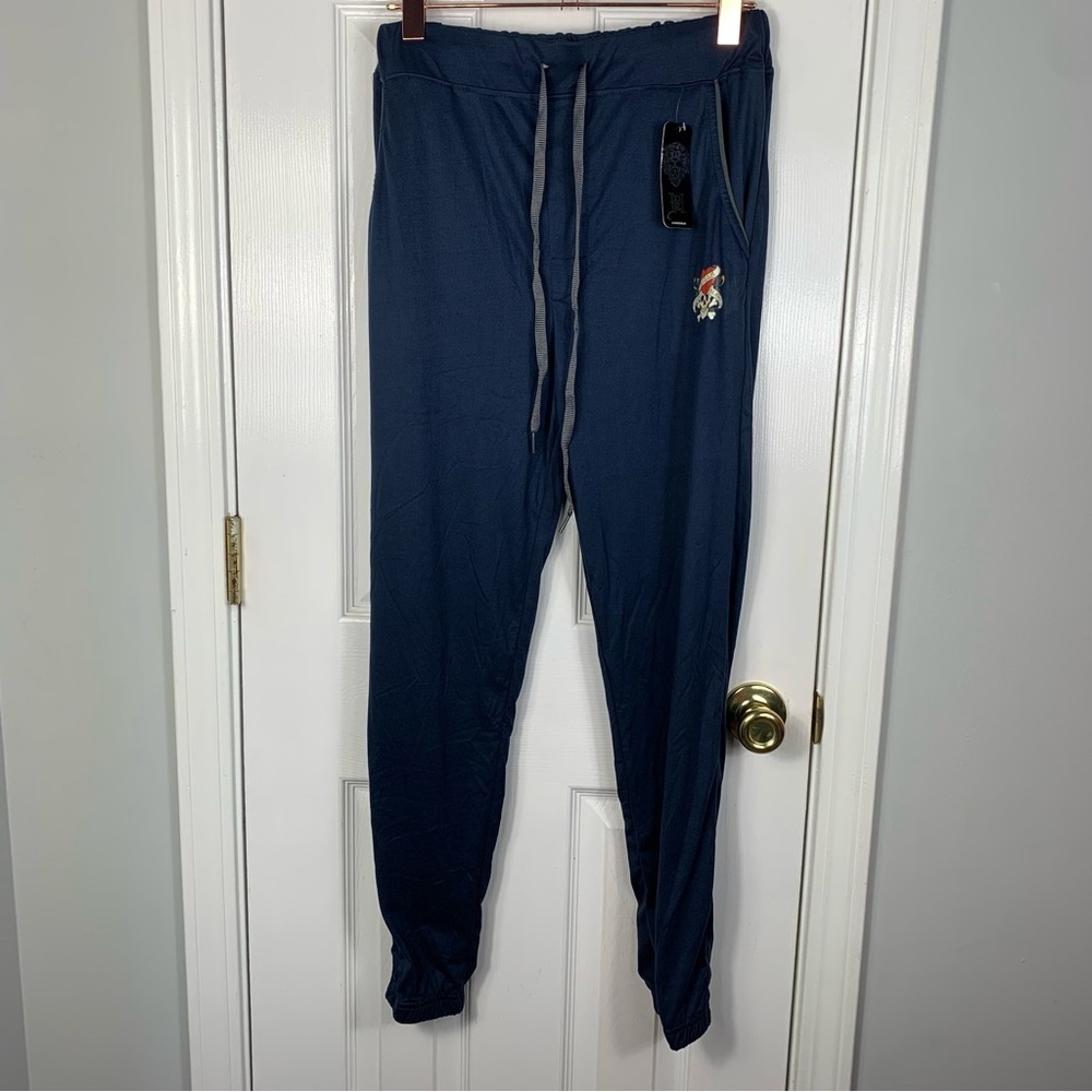 Ed Hardy Mens Loungewear Pants Navy Size Medium
